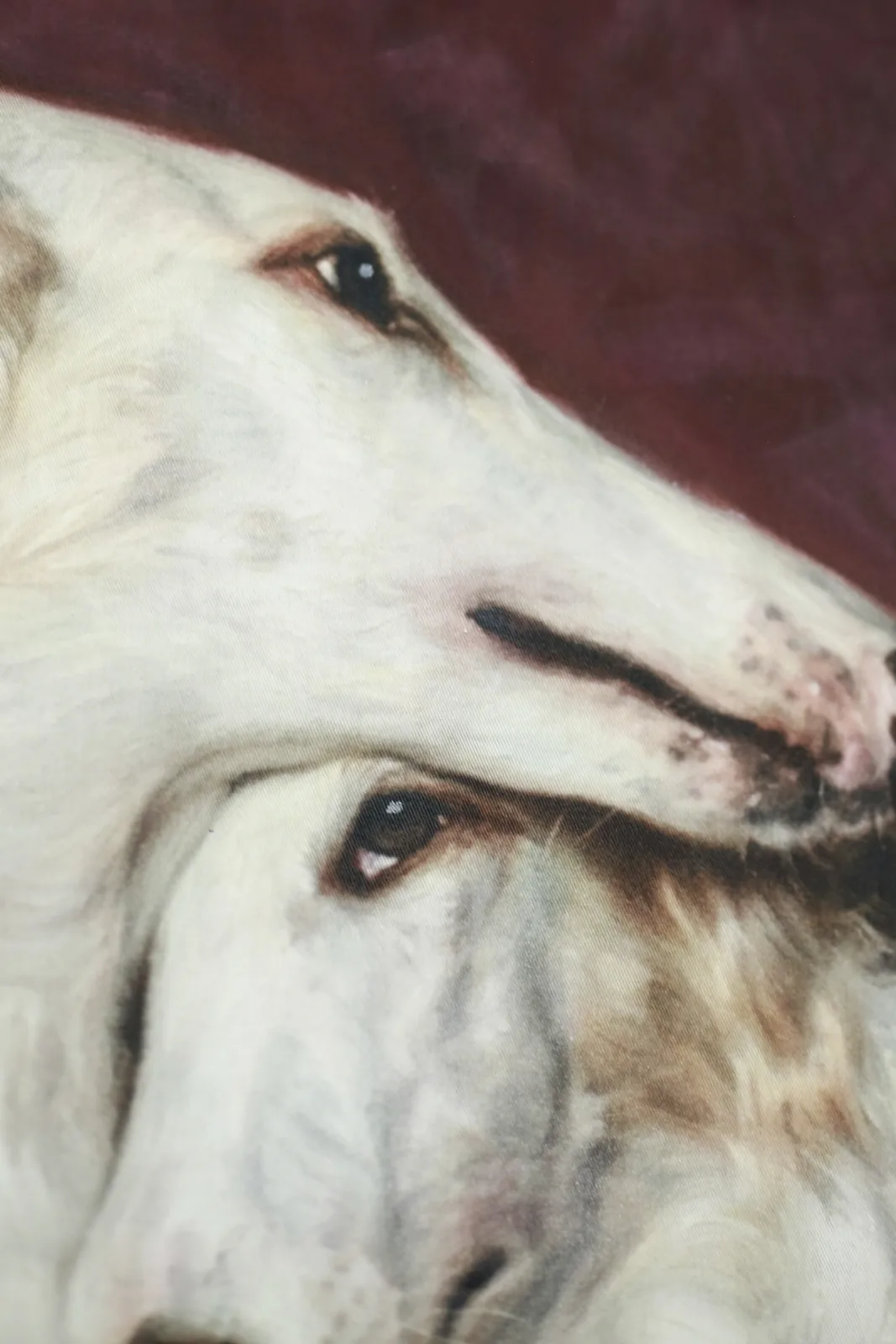 Detail of the acrylic embellishment across both faces