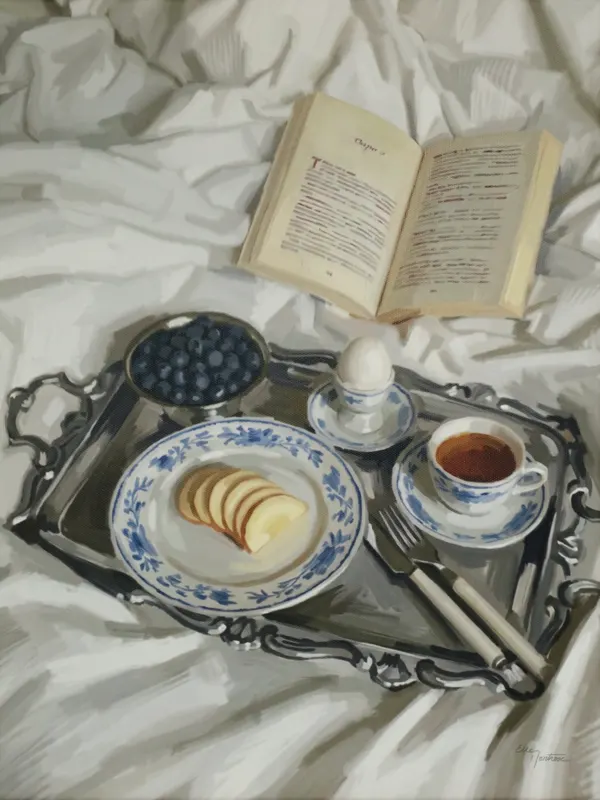 Girl Breakfast, fine art print, Elle Montrose